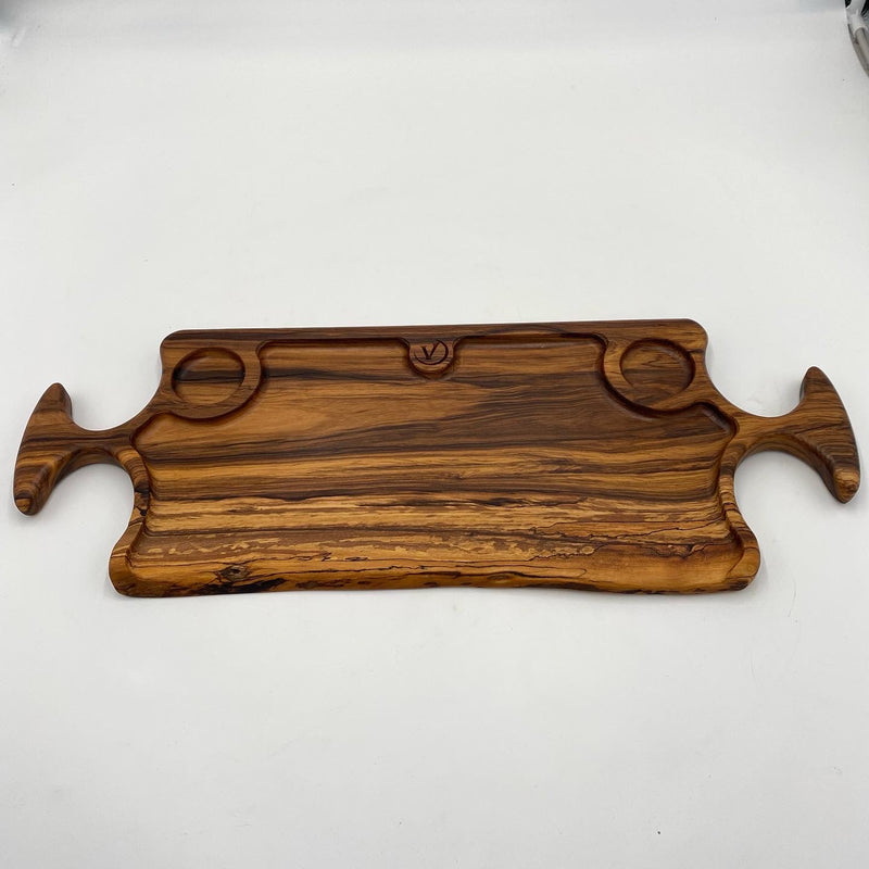 HAWAII Serving Board African Wood 670 x 250 x 20 - MADE IN BRITAIN - FREE PERSONALISATION