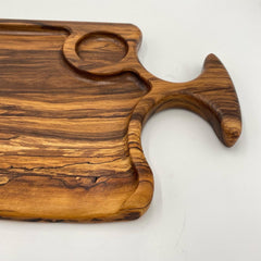 HAWAII Serving Board African Wood 670 x 250 x 20 - MADE IN BRITAIN - FREE PERSONALISATION
