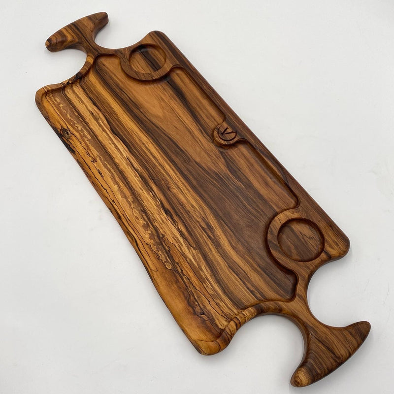 HAWAII Serving Board African Wood 670 x 250 x 20 - MADE IN BRITAIN - FREE PERSONALISATION