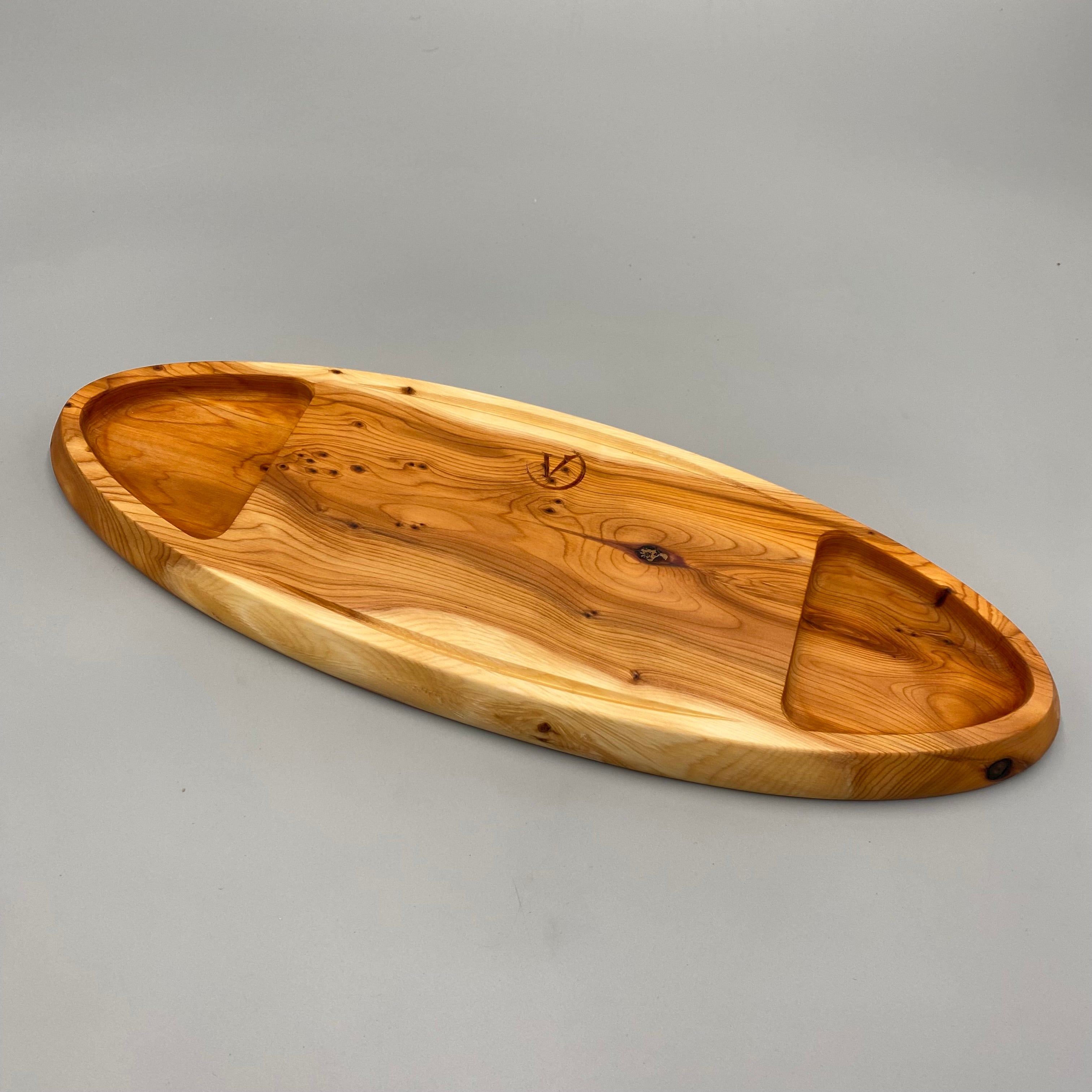 BOAT Serving Dish Yew Tree 497 x 178 x 25 MADE IN BRITAIN FREE PERSONALISATION