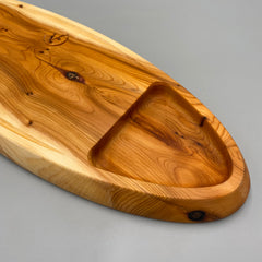 BOAT Serving Dish Yew Tree 497 x 178 x 25 - MADE IN BRITAIN - FREE PERSONALISATION