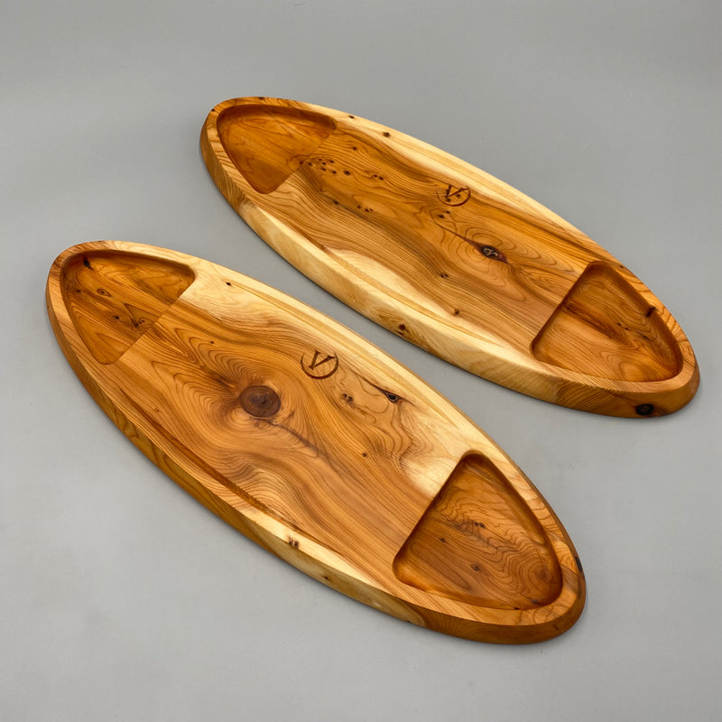 BOAT Serving Dish Yew Tree 497 x 178 x 25 - MADE IN BRITAIN - FREE PERSONALISATION