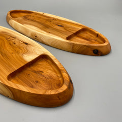 BOAT Serving Dish Yew Tree 497 x 178 x 25 - MADE IN BRITAIN - FREE PERSONALISATION