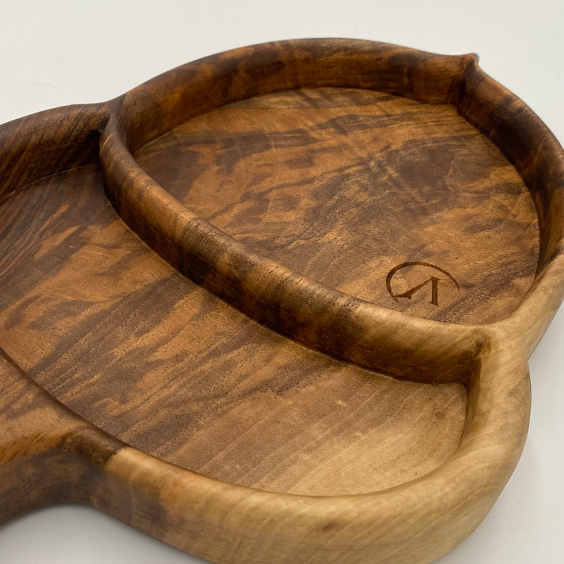 ACORN Serving Dish Walnut 350 x 240 x 40 - MADE IN BRITAIN - FREE PERSONALISATION