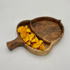 ACORN Serving Dish Walnut 350 x 240 x 40 - MADE IN BRITAIN - FREE PERSONALISATION