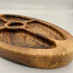 LUNA Serving Dish Walnut 460 x 250 x 40 - MADE IN BRITAIN - FREE PERSONALISATION