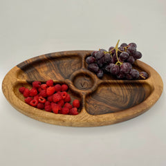 LUNA Serving Dish Walnut 460 x 250 x 40 - MADE IN BRITAIN - FREE PERSONALISATION