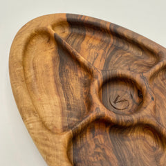 LUNA Serving Dish Walnut 460 x 250 x 40 - MADE IN BRITAIN - FREE PERSONALISATION