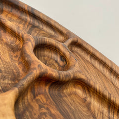 LUNA Serving Dish Walnut 460 x 250 x 40 - MADE IN BRITAIN - FREE PERSONALISATION