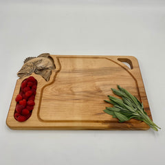 FISH Chopping Board Beech 450 x 300 - MADE IN BRITAIN - FREE PERSONALISATION