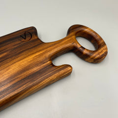 ARIZONA_2 Serving / Cutting Board African Wood 600 x 130 x 25 - MADE IN BRITAIN