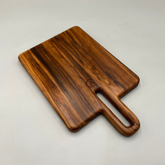 FUNCHAL Chopping Board Ash or African Wood 400 x 250 x 27 - MADE IN BRITAIN - FREE PERSONALISATION