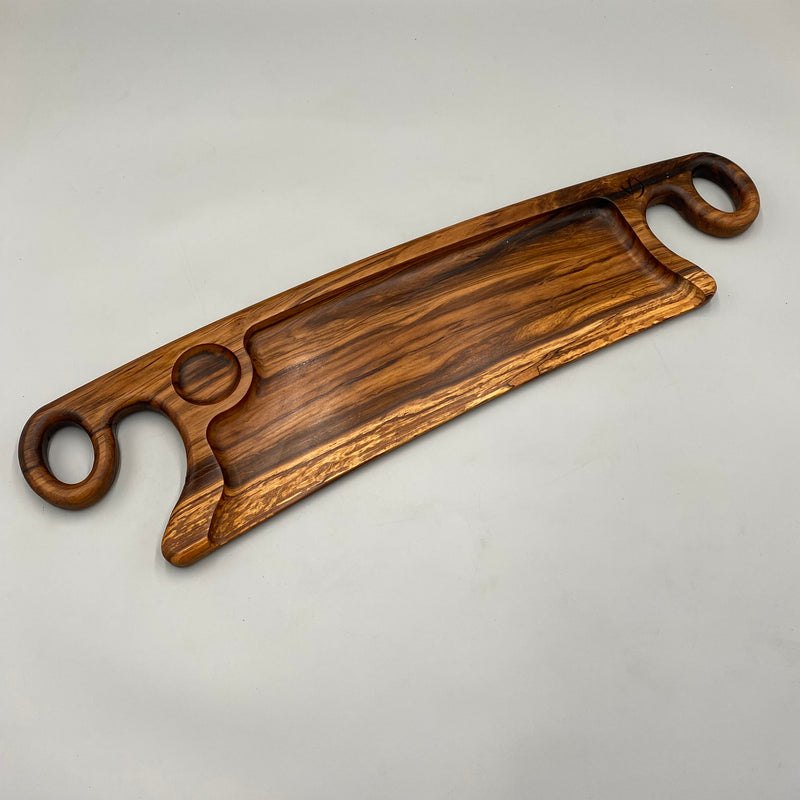 BASE Serving Board Yew Tree or African Wood 740 x 180 - MADE IN BRITAIN - FREE PERSONALISATION