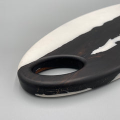 INDIANA Serving / Chopping Board Leadwood & Epoxy Resin 545 x 180 x 20 - MADE IN BRITAIN - FREE PERSONALISATION