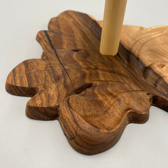TEA TIME Serving Tower 2-Tier Stand Walnut 240 x 220 - MADE IN BRITAIN - FREE PERSONALISATION
