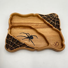 SPIDER Serving Dish Oak 320 x 260 x 30 - MADE IN BRITAIN - FREE PERSONALISATION