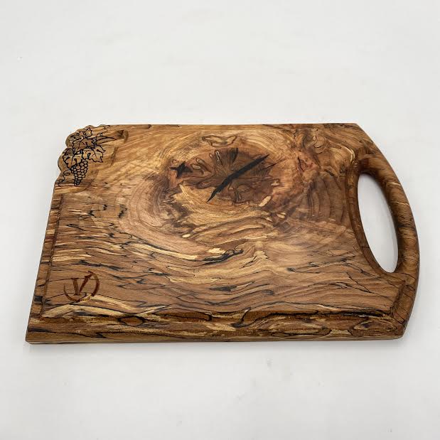 SUMMER Chopping Board Spalted Beech Wood 350 x 230 x 30 - MADE IN BRITAIN - FREE PERSONALISATION