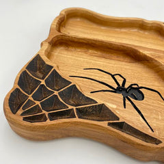 SPIDER Serving Dish Oak 320 x 260 x 30 - MADE IN BRITAIN - FREE PERSONALISATION