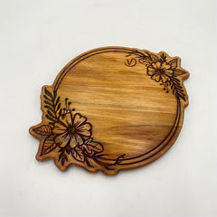 GARDEN Serving Dish African Wood 350 x 270 x 15 - MADE IN BRITAIN - FREE PERSONALISATION