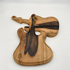 GUITAR Chopping Board Walnut 450 x 250 x 20 - MADE IN BRITAIN - FREE PERSONALISATION