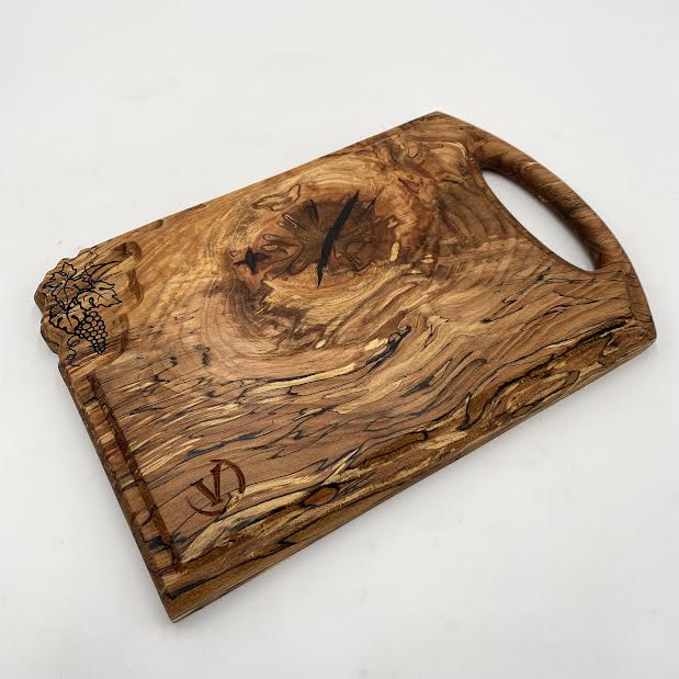 SUMMER Chopping Board Spalted Beech Wood 350 x 230 x 30 - MADE IN BRITAIN - FREE PERSONALISATION