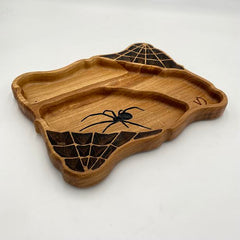 SPIDER Serving Dish Oak 320 x 260 x 30 - MADE IN BRITAIN - FREE PERSONALISATION